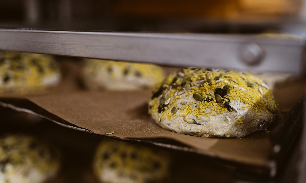 Frische Brötchen in der Conditorei Kraume